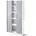 Rollladenschrank Rolltüren Einlegeböden cm x cm x 45 cm Weiß-Grau