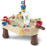 LITTLE TIKES Anchors Away Pirate Ship Wasserspieltisch mit Kanone, Schleudern und Spritzern, fördert kreatives Spielen, Alter 3-10 Jahre