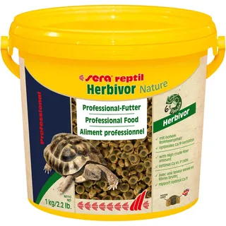 sera reptil Professional Herbivor Nature 3800 ml | Zweikomponentenfutter für Herbivore Reptilien wie Landschildkröten & Leguane | Ohne Farb- & Konservierungsstoffe | Reich an Vitaminen & Algen
