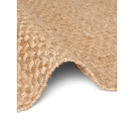 HANSE HOME Teppich HANSE HOME "Fjord", natur,gold, B:200cm H:10mm L:300cm, Jute, Teppiche, Teppich, Jute, Handgemacht, Naturteppich, Wohnzimmer, Läufer, Fransen