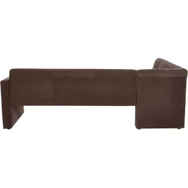 exxpo - sofa fashion Essbank EXXPO - SOFA FASHION "Barista, bequem und elegant, hohe Bodenfreiheit", braun, B:245cm H:83cm T:159cm, Luxus-Microfaser (100% Polyester), Sitzbänke, Essbank, Eckbank Barista bequem und elegant, hochwertige Detailverarbeitung