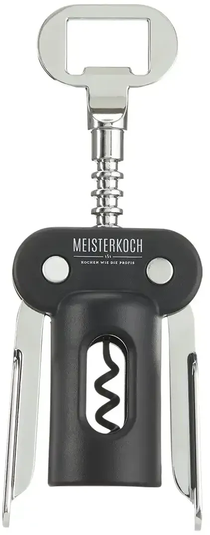 Meisterkoch Korkenzieher  OPTIMUS , schwarz , Metall , Maße (cm): B: 5 H: 18 T: 4