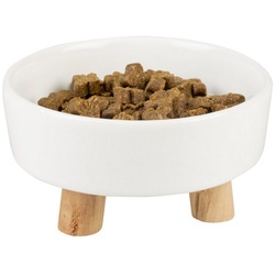 DUVO+ Futterbehälter Futternapf Stone Up Timber weiß für Hunde, Fassungsvermögen: 200 ml
