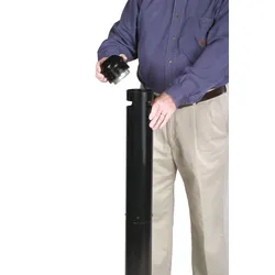 Smokers' Pole, Rubbermaid, VB 127728, Schwarz