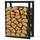 SCHMIDT security tools Kaminholzregal Stahl 60 x 25 x 80 cm Schwarz