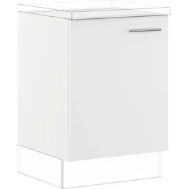 Impuls Küchen Unterschrank Prag und Valencia 60 x 57,6 x 72,3 cm Weiß