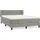 vidaXL Boxspringbett 140 x 200 cm Hellgrau