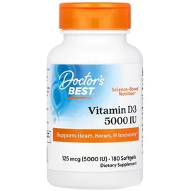 Doctor's Best Vitamin D3 5000 IU Softgels 180 St.