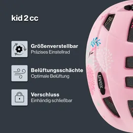 Uvex Kid 2 cc 46-52 cm Kinder pink/unicorn matt 2021