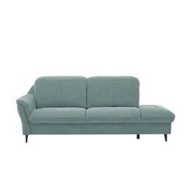 meinSofa Recamiere Mikrofaser 2-Sitzer Blau