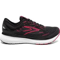 BROOKS Damen Laufschuh Glycerin 19, Schwarz/Grau/Neonpink/Weiß, 38