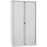 BISLEY Rollladenschrank lichtgrau 4 Fachböden 120,0 x 43,0 x 198,0 cm