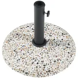 casa.pro Schirmständer Bitritto Beton Ø 45 x 6 cm Mehrfarbig