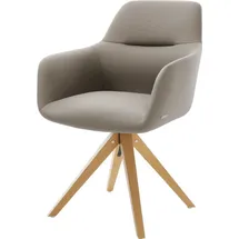 DeLife Polsterstuhl Pejo-Flex Holzgestell kantig Natur Taschenfederkern