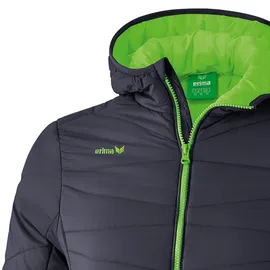 Erima Herren Basic Stepp- Jacke (9060702), dunkelgrau/green gecko, M