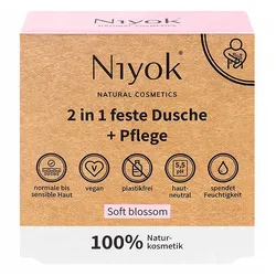Niyok 2in1 feste Dusche + Pflege Soft blossom 80g