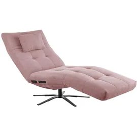 KAWOLA Relaxliege LETICIA Feincord 0 x 0 x 0 cm rosa mit Nackenkissen