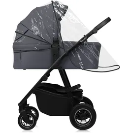 lionelo - 3-in-1 Kombikinderwagen AMBER PLUS Grau Graphite - Grau