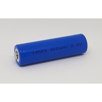  3.2V Aa 600 Mah Lifepo4 14505 Battery Button Top