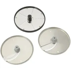 Dito Sama Scheiben Set START für PREP4YOU Gemüseschneidemaschine, 2mm und 5mm Schneidscheiben und 3mm Reibscheibe, 3-teiliges Scheiben Set