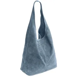 CASPAR Modell No.767 Hobo Bag Wildleder Jeans Blue