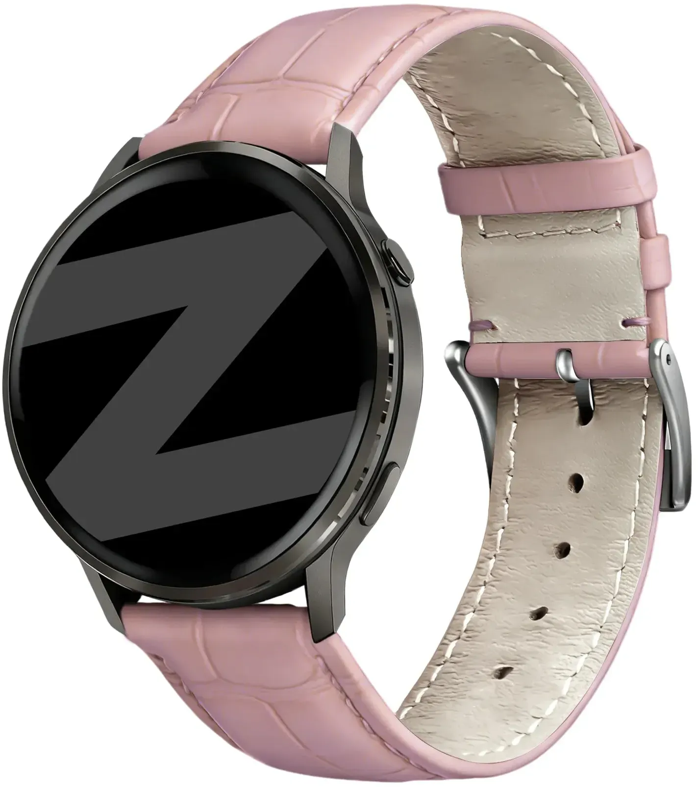 Bandz Garmin Approach J1 Armband Leder für Garmin Approach J1 - Rosa - Schnallenverschluss