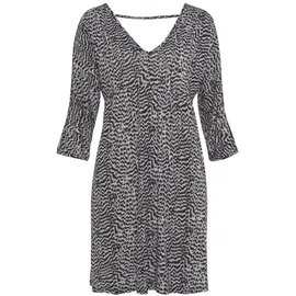 VIVANCE Jerseykleid Shirtkleid Animalprint Schwarz/Weiß 38