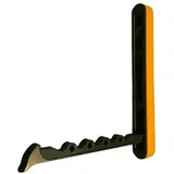 livingpoint24 Garderobenhaken klappbar Wandhaken Klapphaken schwarz Silikonring orange Aufbau-Haken *537-Black-ORA