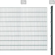 Arvotec Doppelstabmattenzaun ARVOTEC "EXCLUSIVE 183 zum Einbetonieren", grau (anthrazit), H:183cm, Stahl, Kunststoff, Zaunelemente, Zaunhöhe 183 cm, Zaunlänge 2 - 60 m