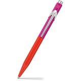 CARAN d'ACHE 849 PAUL SMITH Kugelschreiber in der Farbe: Warm Red/Melrose Pink, Aluminium, Goliath Mine in Schwarz Medium, Länge: 12,5cm, NM0849.337