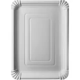 Papstar Pappteller eckig, 24 x 33 cm, kompostierbar und biologisch abbaubar, für Feste und Partys, 11100 = 125 Stück
