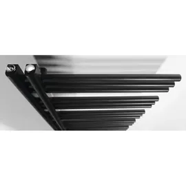 Sapho Badheizkörper 1200 x 500 mm 400 W schwarz matt Seitenventil