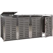 Proregal Mülltonnenverkleidung 120 x 264 x 85 cm anthrazit