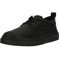 Schnürschuh CLARKS "Polden", Herren, Gr. 42, schwarz, Leder, klassisch, Schuhe, mit Schaumstoff-Fußbett