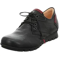 THINK! Damen MENSCHA chromfrei gegerbte nachhaltige Halbschuhe, SCHWARZ/KOMBI 0000