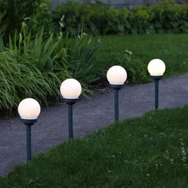 STAR Solarleuchte Kunststoff 27 x 10 cm 4er Set weiß