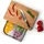 Continenta Eiche Schneidebrett mit Schublade 48 x 32,5 cm Beige