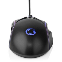 Nedis Gaming Mouse Verdrahtet / 2400 / 3200 / 4800 / 7200 dpi Einstellbar DPI Anz (Kabelgebunden), Maus, Schwarz