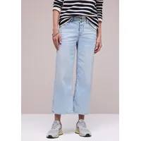 STREET ONE Wide Leg Jeans im Loose Fit Bleached Random wash 34 - 34W / 26L