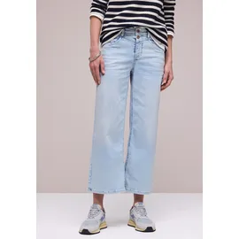 STREET ONE Wide Leg Jeans im Loose Fit Bleached Random wash 34 - 34W / 26L