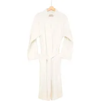 Egeria Unisex-Bademantel Pure, Baumwolle, Kimono-Kragen, Gürtel, Kimono beige XL
