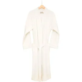 Egeria Unisex-Bademantel Pure, Baumwolle, Kimono-Kragen, Gürtel, Kimono beige XL