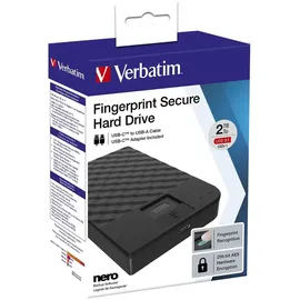 Verbatim Fingerprint Secure 1 TB USB 3.1 schwarz
