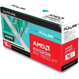 Sapphire Pulse Radeon RX 7600 XT OC, 16GB GDDR6, 2x HDMI, 2x DP, lite retail (11339-04-20G)