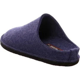 HAFLINGER Soft Filzpantoffeln aus Wollfilz Hausschuh Blau 48 EU