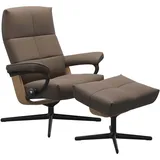 Stressless Sessel | David Cross Base Batick Mole Matt Schwarz Eichefarben