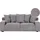 Beliani Sofa 3-Sitzer Viskan Cord Dunkelgrau