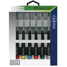 VELLEMAN Schraubendreher Set 6 Stück Chrom/Polypropylen schwarz