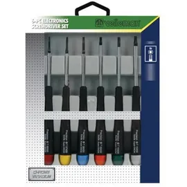 VELLEMAN Schraubendreher Set 6 Stück Chrom/Polypropylen schwarz