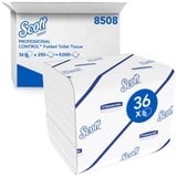 Scott Control Einzelblatt-Toilettenpapier 8508 – 2-lagiges Toilettenpapier – 36 Packungen x 250 Blatt (9.000 Blatt)